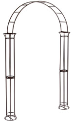 Metal Garden Arch with Solar Light 150 x 25 x 230 cm