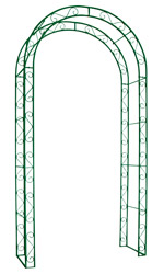 Double Metal Garden Arch 120 x 40 x 231 cm