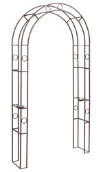 Metal Garden Arch with Solar Light 120 x 30 x 230 cm