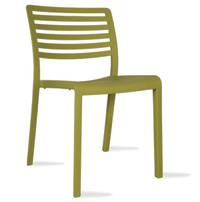 green coloured chair