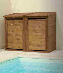 Outside wooden box
