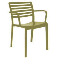 green coloured armchair