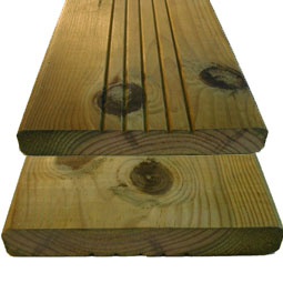 Decking - Pressure treated pine class IV with knots