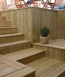Decking - Pressure treated pine class IV with knots
