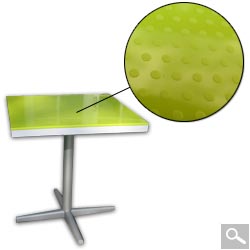 Dining set 2 to 4 places in green and white