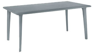 Dining set, 4 to 6 places, grey coloured table