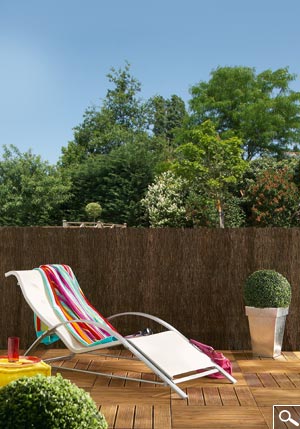 Heather fencing made up of 3 layers Triobruc - Screen and concealment