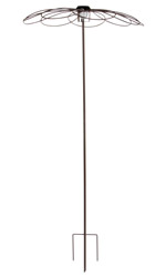 Parasol Metal Stake with Solar Light &Oslash; 100 x 220 cm