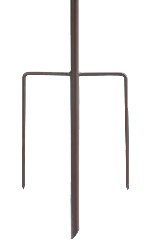 Parasol Metal Stake with Solar Light &Oslash; 100 x 220 cm
