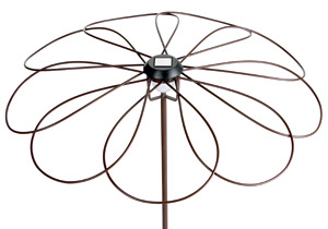 Parasol Metal Stake with Solar Light &Oslash; 100 x 220 cm