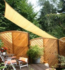 Openwork rectangular sun canopy - sand - Sun canopy