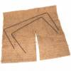Square mulch-fabric Wood-Jute