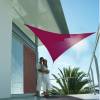 Triangular waterproof sun canopy  - bordeaux