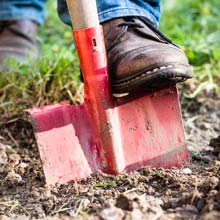 Working the soil in winter