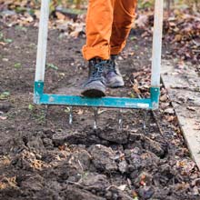 Working the soil in winter