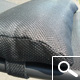 Sun Lounge Chair with grey textilene material and mat black aluminium frame