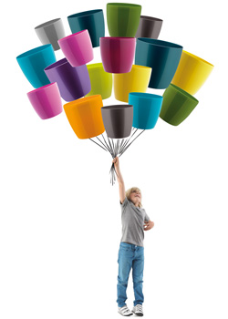 Brussels Diamond Round - D. 14 cm - Lemon - Elho