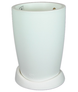 Round Pot and its Tray in Rotational Molded Plastic