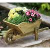 Decorative Wooden Wheelbarrow