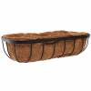 Wall Basket with Coco Liner - 60 x 17 x H.17 cm