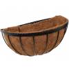 Semicircle wall basket with coco liner - D.50 cm