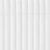Double face PVC Wattle fence - 1 x 3 m - White