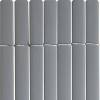 Double face PVC Wattle fence - 1 x 3 m - Grey