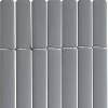 Double face PVC Wattle fence - 1 x 3 m - Grey