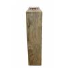 Square wooden solar light pillar