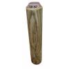 Round wooden solar light pillar