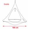 Suspended Hammock - Double Cacoon - White