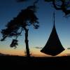 Suspended Hammock - Single Cacoon - Black