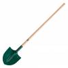 Rounded shovel with wooden handle - Leborgne