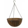 Metal hanging basket with coconut matting - D.40cm