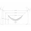 Hammock with Spreader Bar 200 x 120cm - Dream Grey