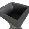 Contemporary Pot - 55 x 55 x H100 cm - Anthracite