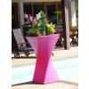 Contemporary Pot - 55 x 55 x H100 cm  Fuschia