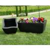 Planter DORADO - square- 40 x 40 cm - Anthracite