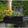 Raised Flowers-Vegetable Bed on Stand - Black