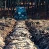 Forest ploughing