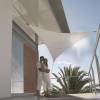 Triangular waterproof sun canopy - sand