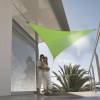 Triangular waterproof sun canopy - apple green