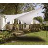 Square waterproof sun canopy - white