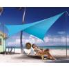 Square waterproof sun canopy - azure blue