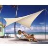 Square waterproof sun canopy - sand