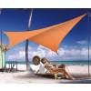 Square waterproof sun canopy - terracotta