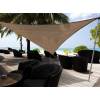 Openwork triangular sun canopy - brown